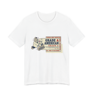 Grade A American Tee — Funny Ironic Mascot Shirt