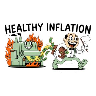 Healthy Inflation Sticker - Funny Federal Reserve Money Printer Decal