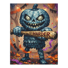 Hit Me Harder Funny Pumpkin Piñata Wall Art