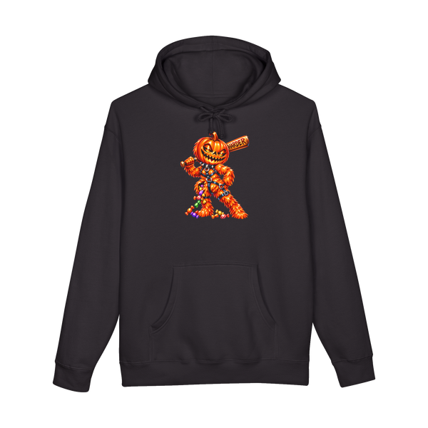 Hit Me Harder Hoodie — Spooky Season Opens Funny Pumpkin Pinata Kink — Black