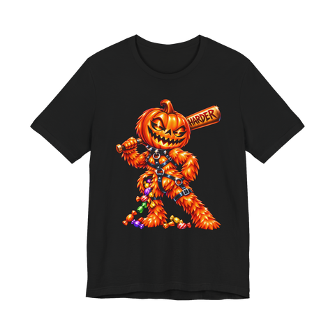 Hit Me Harder T-Shirt — Spooky Season Opens Funny Pumpkin Pinata Kink — Black