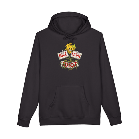 HOA Spite Weed — Funny Lawn Care Hoodie — Black