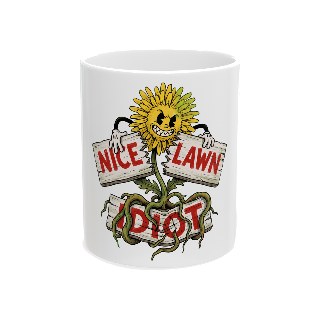 HOA Spite Weed Mug — Funny Anti-HOA Lawn Care Gift
