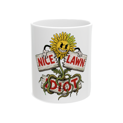 HOA Spite Weed Mug — Funny Anti-HOA Lawn Care Gift