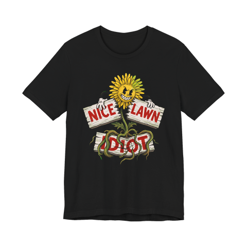 HOA Spite Weed — Funny Anti-HOA Lawn Care T-Shirt — Black