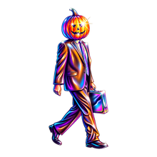 Hollow Middle Management — Corporate Pumpkin Boss Sticker