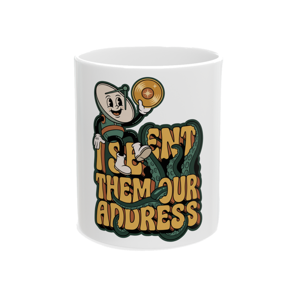 I Doxxed Earth Mug — Funny Voyager Golden Record Coffee Cup