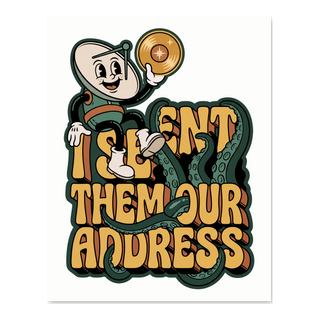 I Doxxed Earth Poster — Funny Voyager Golden Record Art