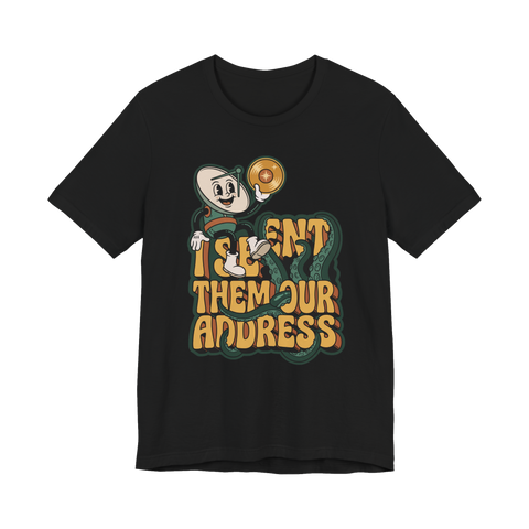 I Doxxed Earth Shirt — Funny Alien Invasion Graphic Tee — Black