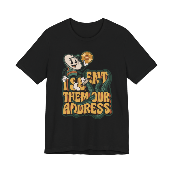 I Doxxed Earth Shirt — Funny Alien Invasion Graphic Tee — Black