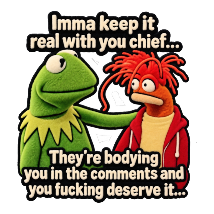 Imma Keep It Real Chief internet meme sticker