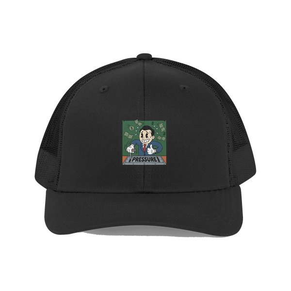 Inflation Contained Hat — Funny Money Printer Meme Cap — Black