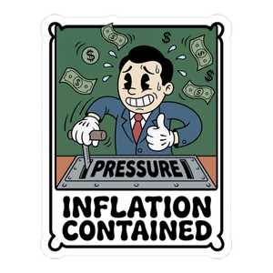 Inflation Contained — Funny Federal Reserve Meme Sticker