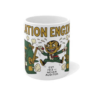 Inflation Engineer Mug — Funny Money Printer Go Brrr Coffee Cup