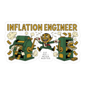 Inflation Engineer Sticker — Money Printer Go Brrr Decal — view 1