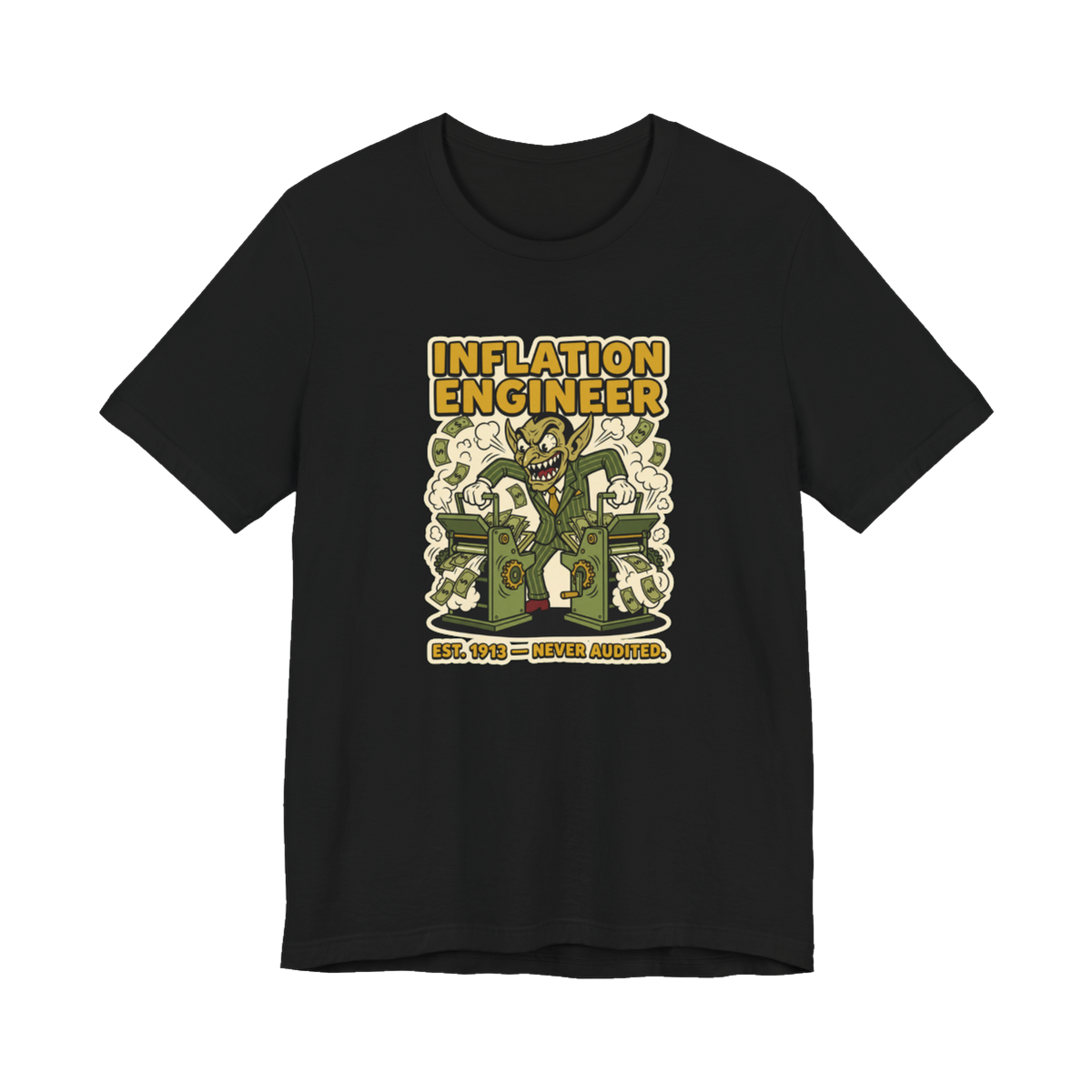 Inflation Engineer Shirt - Funny Money Printer Go Brrr Tee