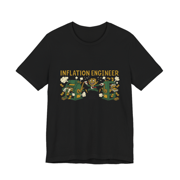 Inflation Engineer Shirt - Funny Money Printer Go Brrr Tee