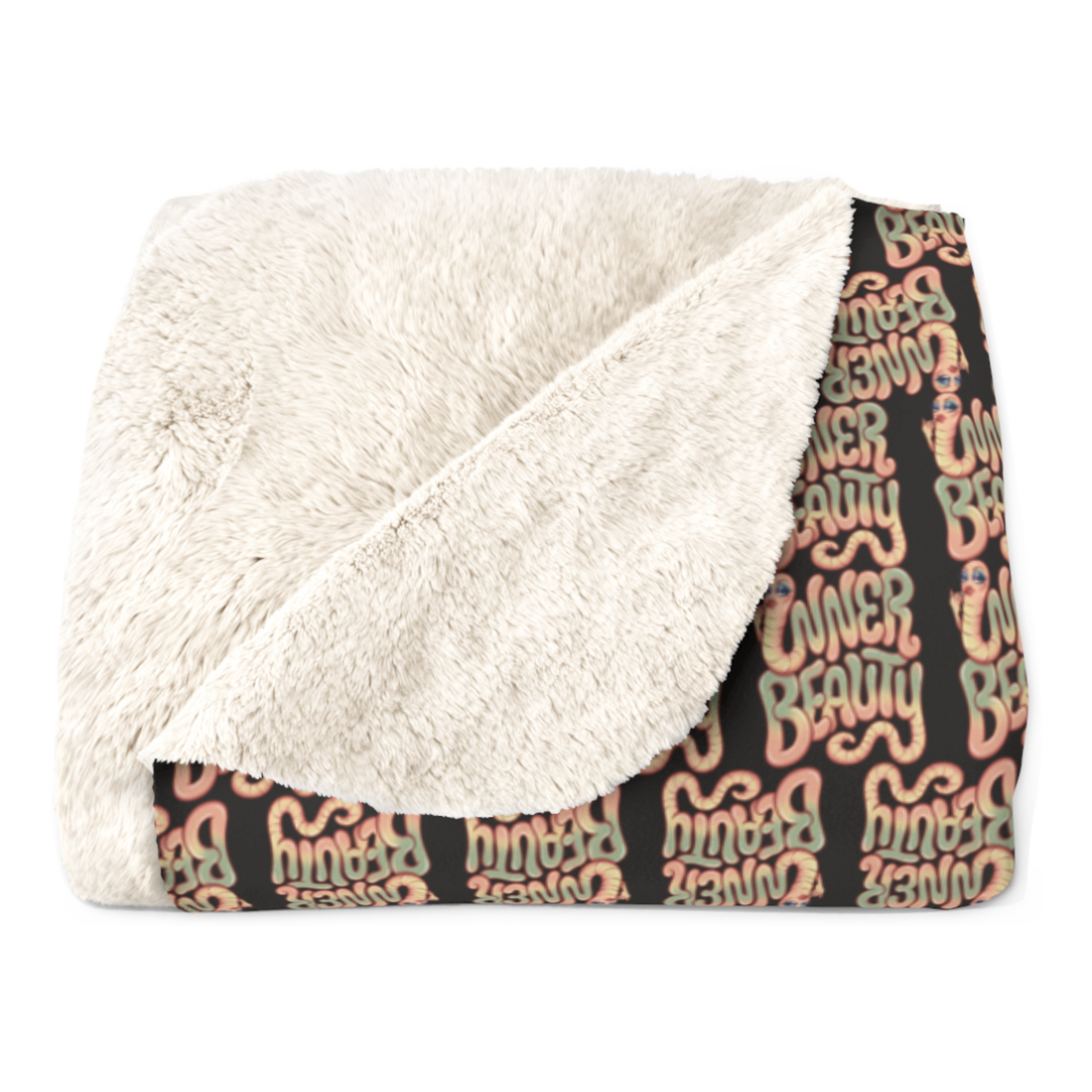 Inner Beauty Tapeworm Blanket — Funny Biology Gift