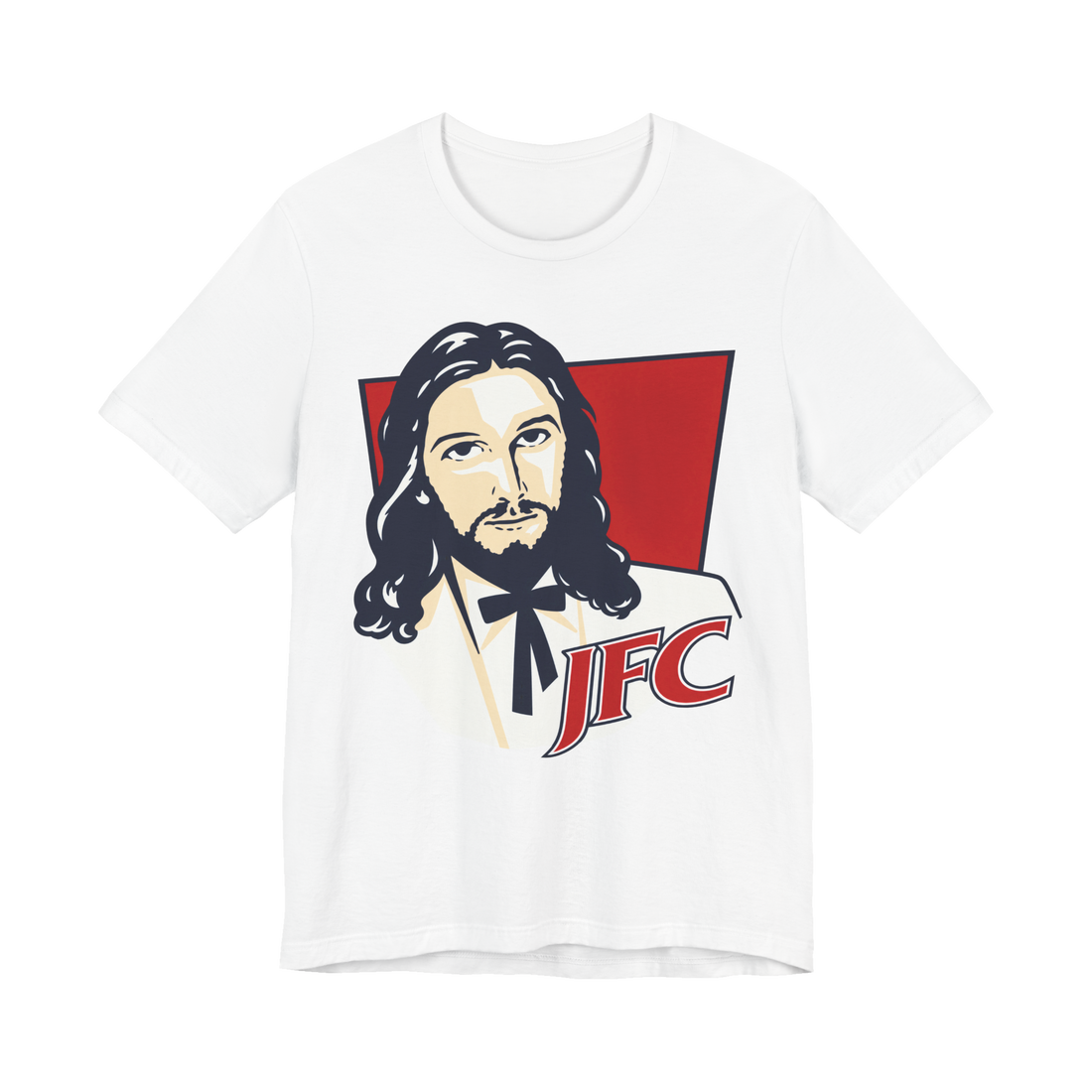 JFC Original Recipe T-Shirt — Funny JFC Jesus KFC Parody — White