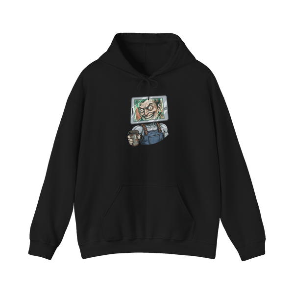 Just A Quick Question On The Screen — Hoodie — Black