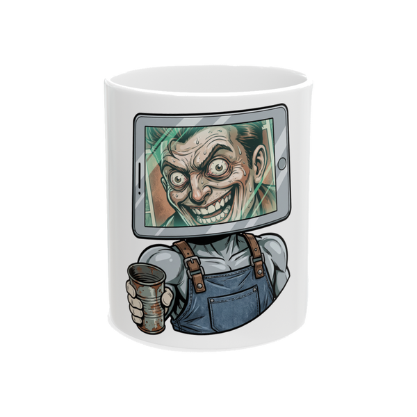 Just A Quick Question On The Screen — Tip Screen Meme Mug