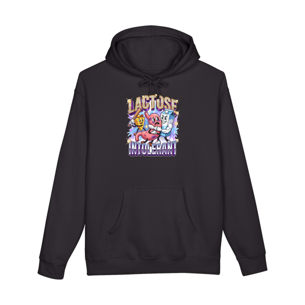 Lactose Intolerance Gang War Funny Hoodie — Black