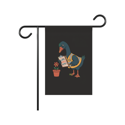 Lawn Under Review — Funny HOA Garden Flag