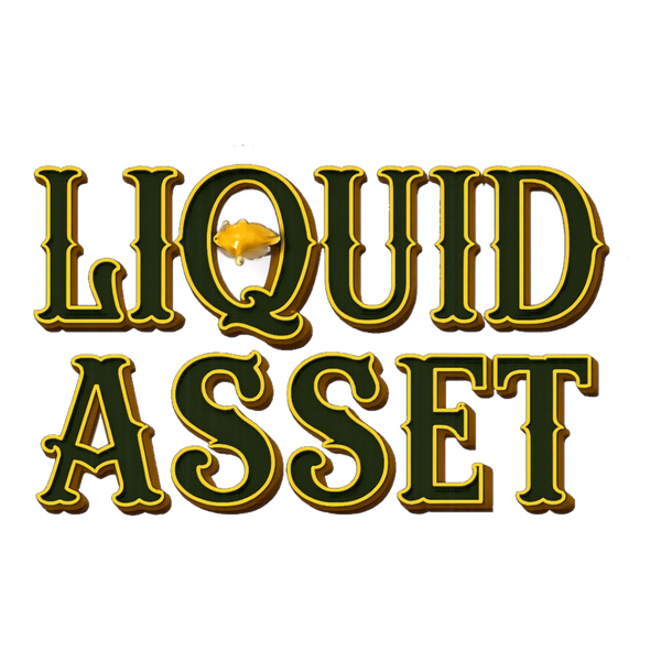 Liquid Asset Nacho Cheese Sticker — Funny Finance Meme