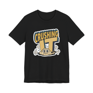Literally Crushing It — Funny Burnout T-Shirt