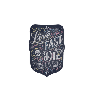Live Fast Est Never — Mug
