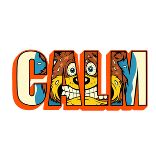 Mandated Serenity — Funny CALM Anxiety Mascot Sticker
