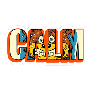 Mandated Serenity — Funny CALM Anxiety Mascot Sticker