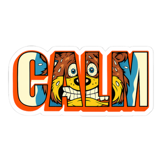 Mandated Serenity — Funny CALM Anxiety Mascot Sticker