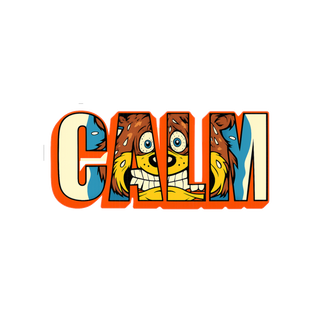 Mandated Serenity — Funny CALM Anxiety Mascot Sticker