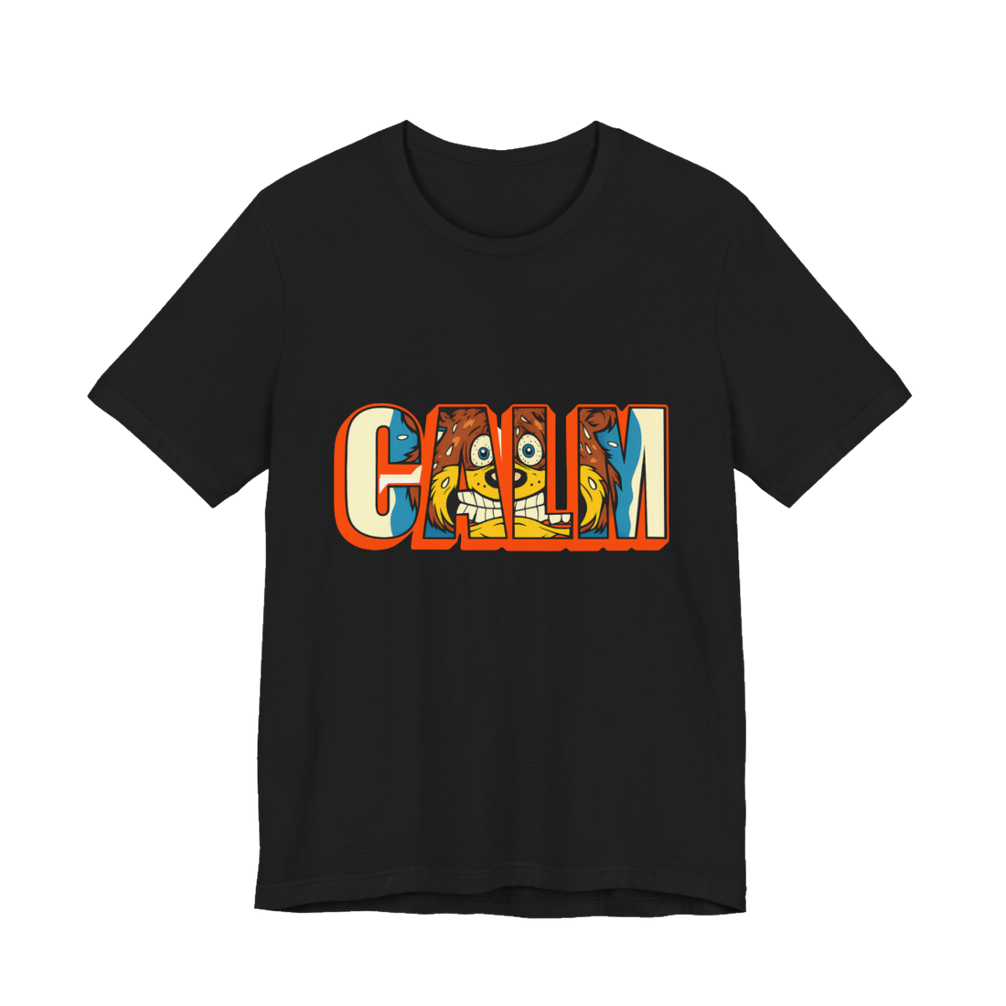 Mandated Serenity — Funny Calm Panic Mascot T-Shirt