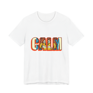 Mandated Serenity — Funny Calm Panic Mascot T-Shirt