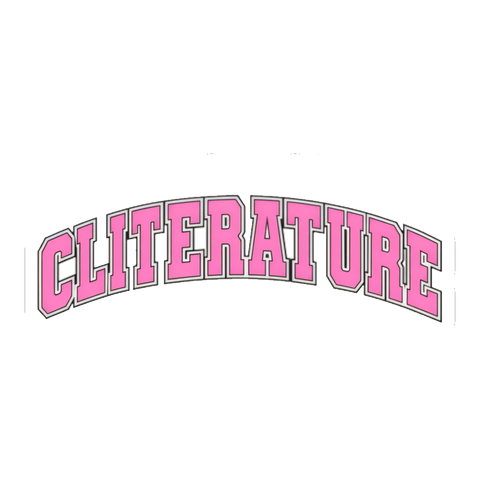 Master of Cliterature Sticker — College Parody Sex Joke Dirty Pun — White
