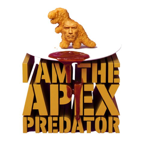 Mechanically Separated Apex — Ironic Dino Nugget Sticker