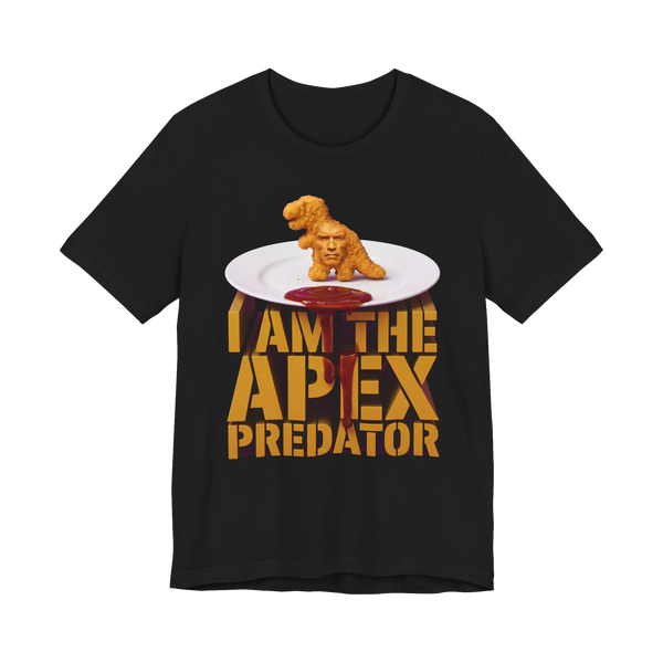 Apex Dino Nugget Shirt — Funny Alpha Male Parody Tee — Black