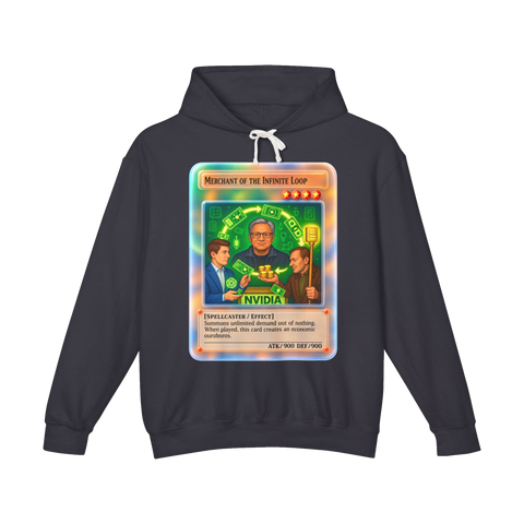 Merchant Of The Infinite Loop Hoodie — Funny Nvidia Jensen Huang — Black