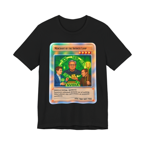 Merchant Of The Infinite Loop T-Shirt — Funny Nvidia Jensen Huang — Black