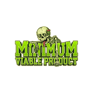 Minimum Viable Product Skeleton Sticker — Funny Tech Decal