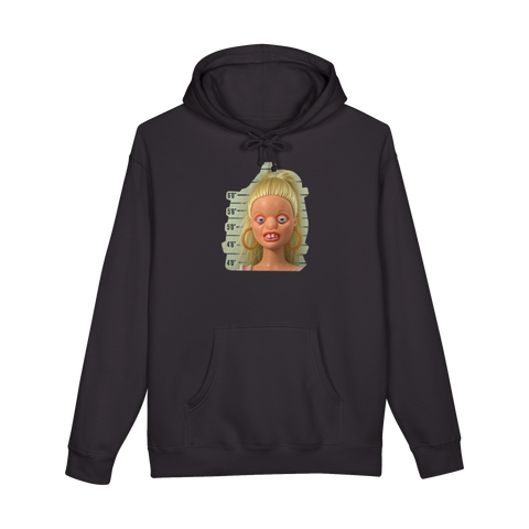 Mouthbreather Malibu Hoodie — Ugly Barbie Doll Plastic Idol Fashion — Black