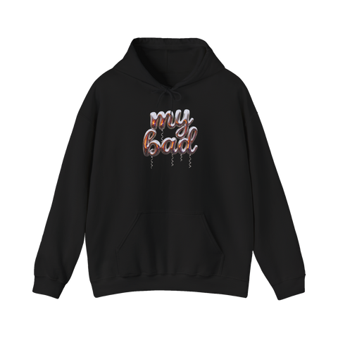 My Bad Balloon Hoodie — Funny Apology Sweatshirt — Black