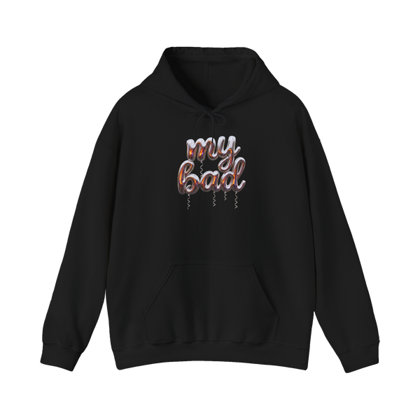 My Bad Balloon Hoodie — Funny Apology Sweatshirt — Black