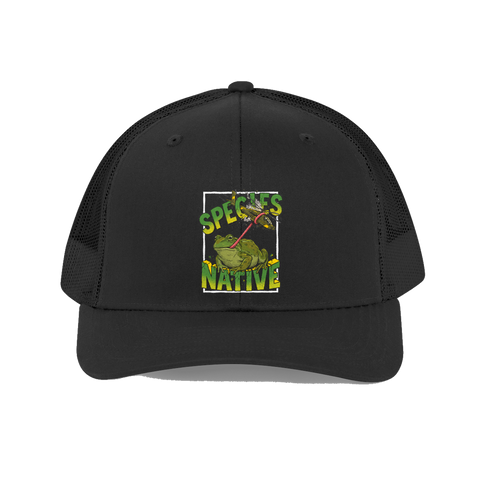 Native Species Giant Frog vs Fighter Jet Hat