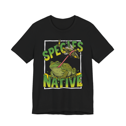 Giant Frog vs Helicopter Shirt - Native Species Tee