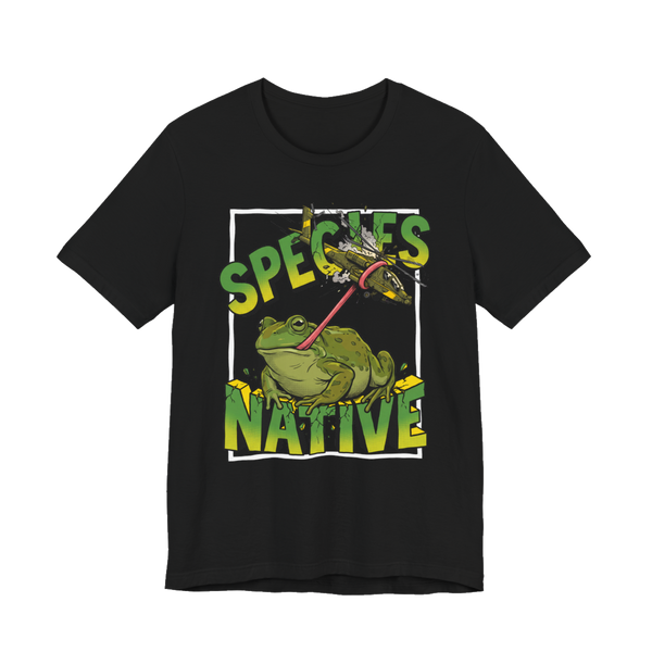 Giant Frog vs Helicopter Shirt - Native Species Tee