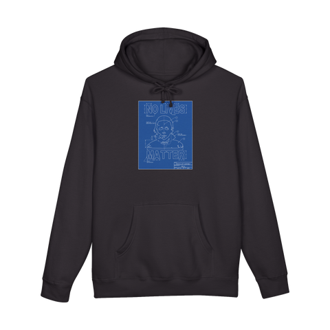No Lives Matter Schematic — Hoodie — Black