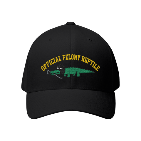 Number One Luxury Reptile Crime - Parody Alligator Hat — Black
